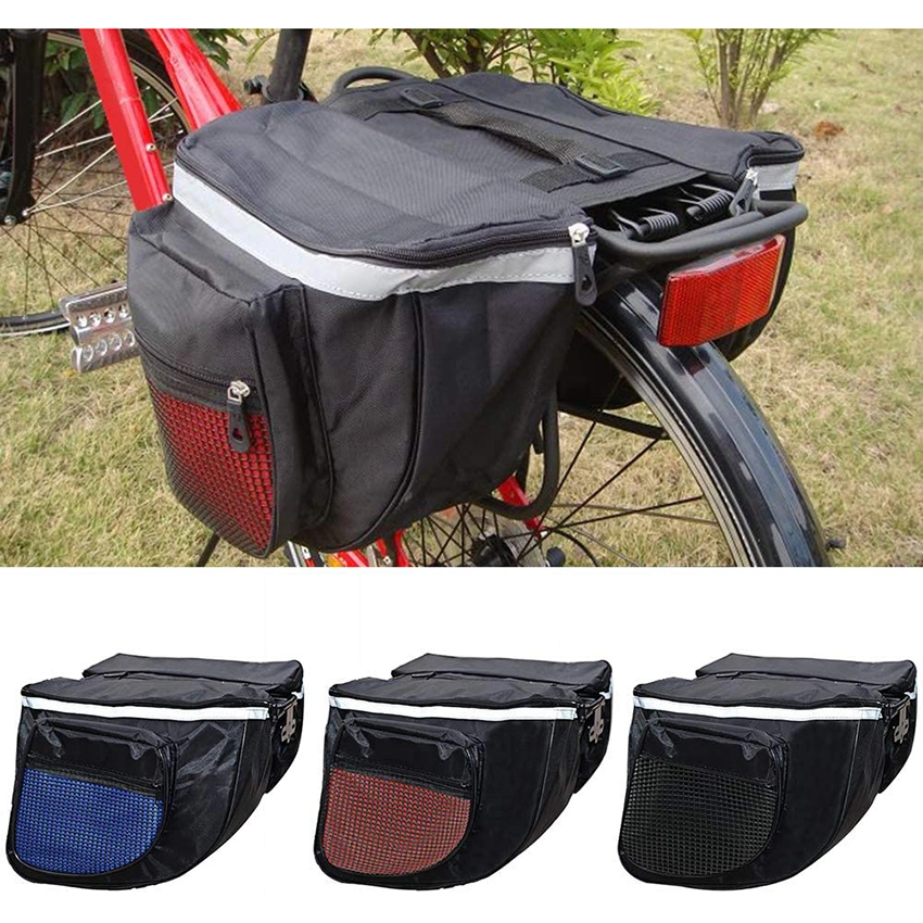 Outdoor Cycling MTB Mountain Bicycle Pannier Rear Seat Bike Rear Seat Pannier Carrier Saddle Bags