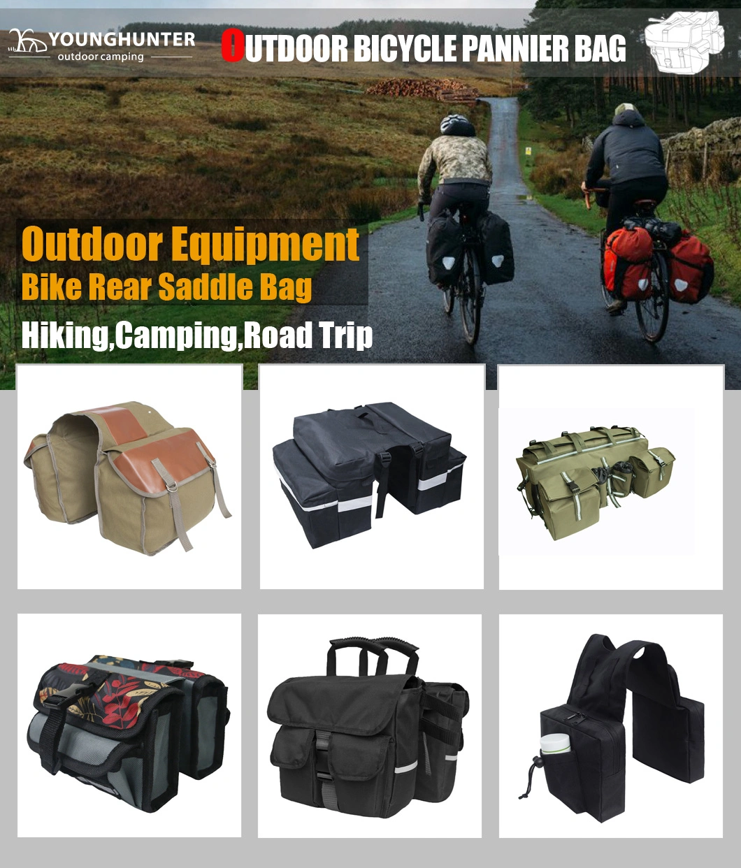 Waterproof Oxford Universal ATV Tank Saddle Bag Motorcycle Panniers - Luggage Storage Left for Quad Bike Snowmobile Scooter Best Motorcycle Backpack