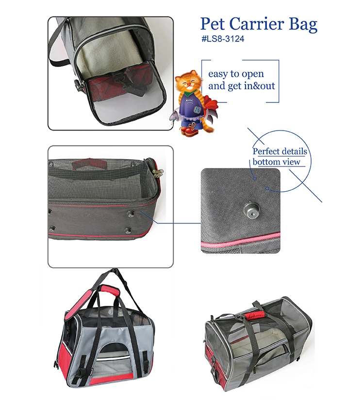 Airline Approved Soft Sided Travel Pet Carrier Bag Ls8-3124