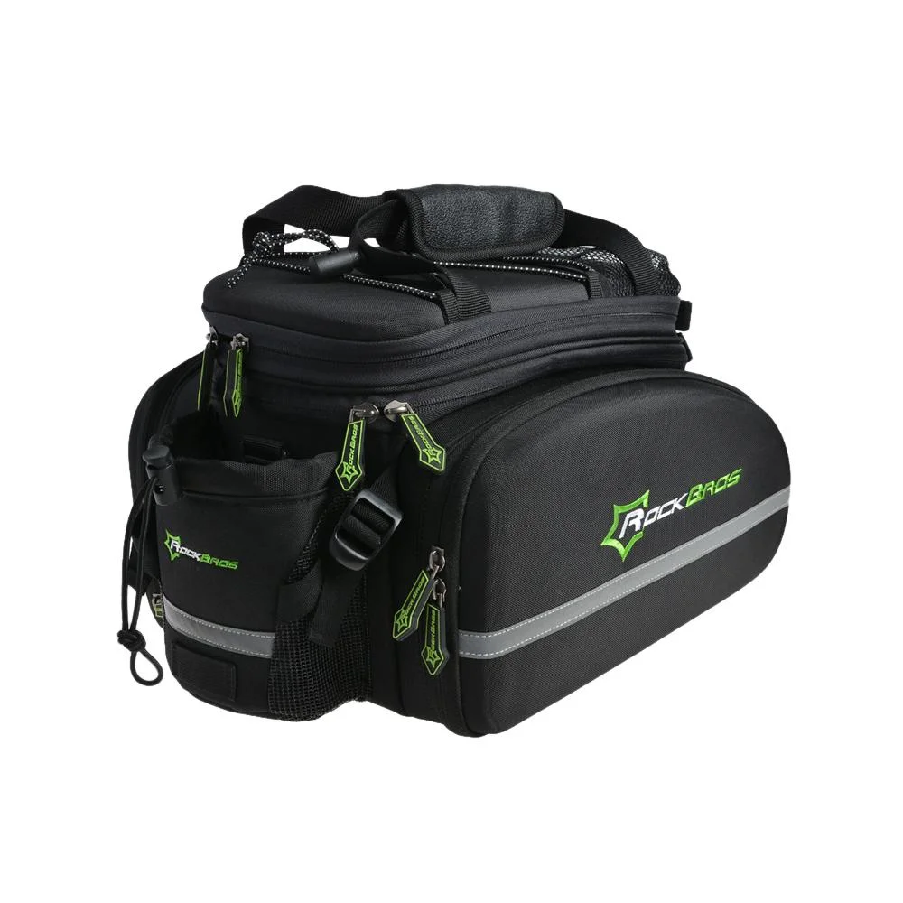 Rockbros Cycling Rear Saddle Pack Multi-Function Bags 3 in 1 Bike Rear Seat Carrier Bag Rear Rack Trunk Pack Bicycle Pannier Bag