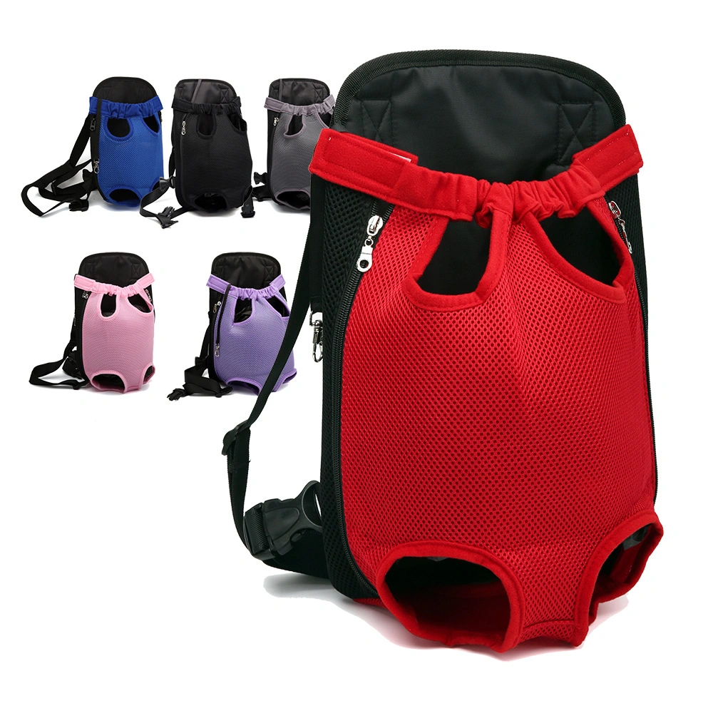Dog Supply Mesh Backpack Harness Carrier Pet Front Bag