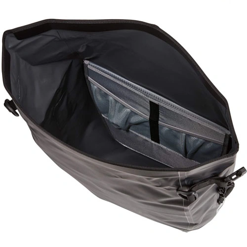 Bike Pannier Bag Waterproof Bike Pouch Pack Bike Bag Dry Bicycle Bag Waterproof Rack Trunks Rear Seat Carrier Pack Black 25L