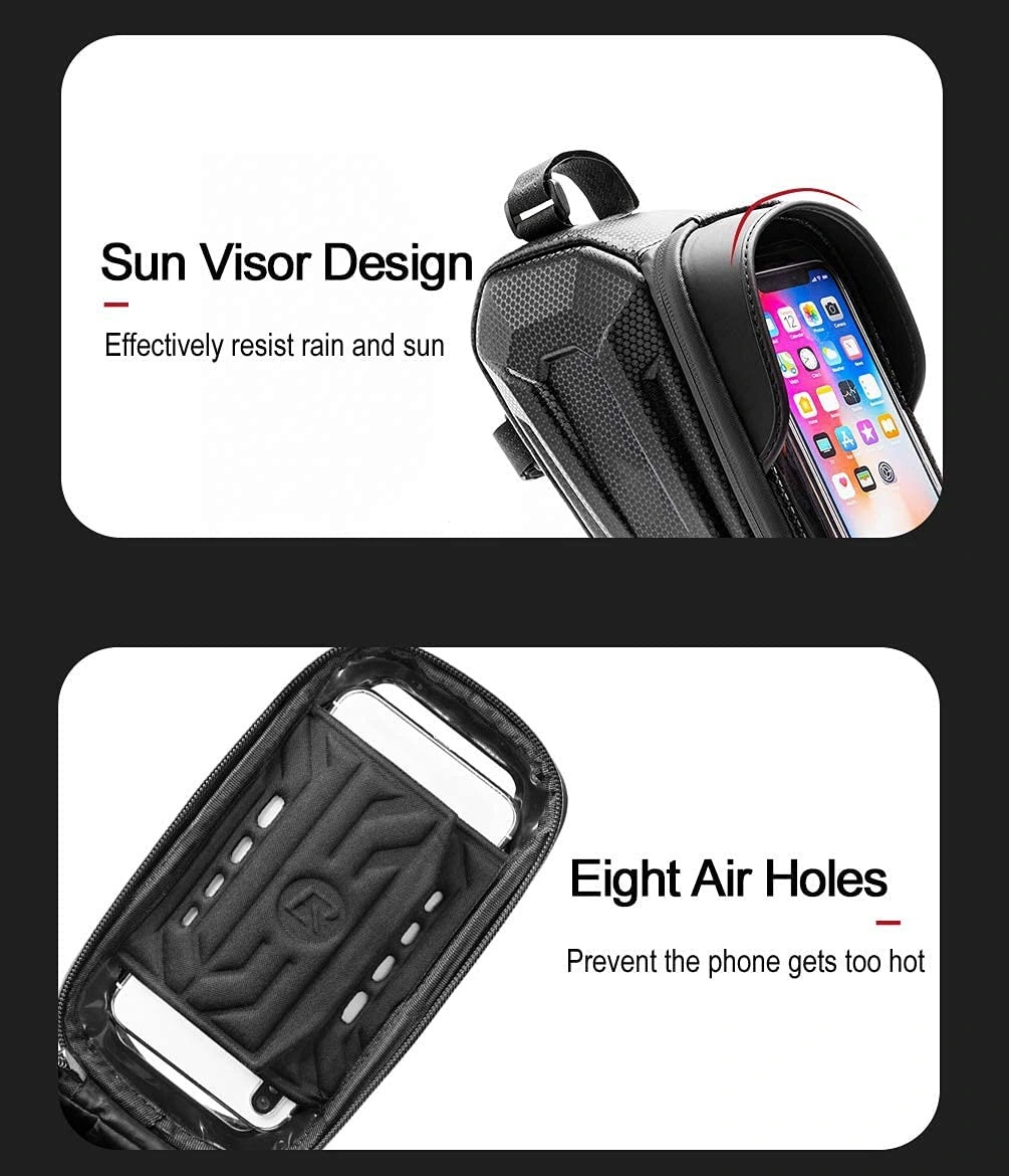 ODM Phone Mount Cycling Handlebar Bike Bag Bicycle Mountain Bike Bag Waterproof with Touch Screen Holder Case