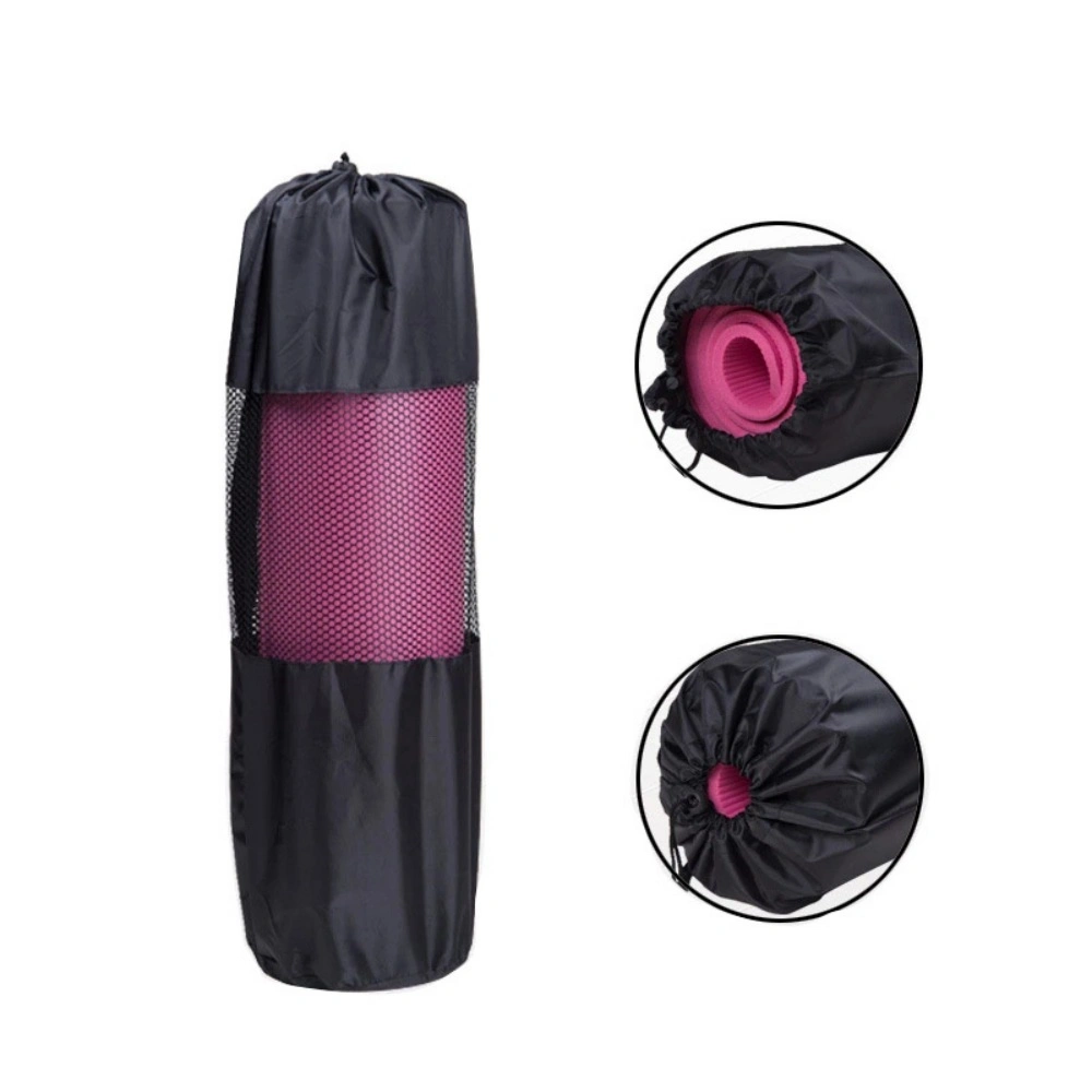 Portable Yoga Mat Bag Carry Mesh Bag with Adjustable Shoulder Strap