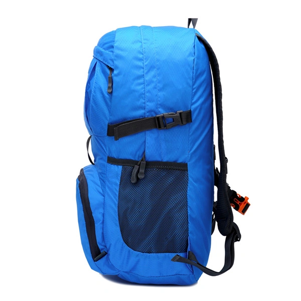 Large Capacity Multi-Pocket Blue Backpack for Cycling Hiking