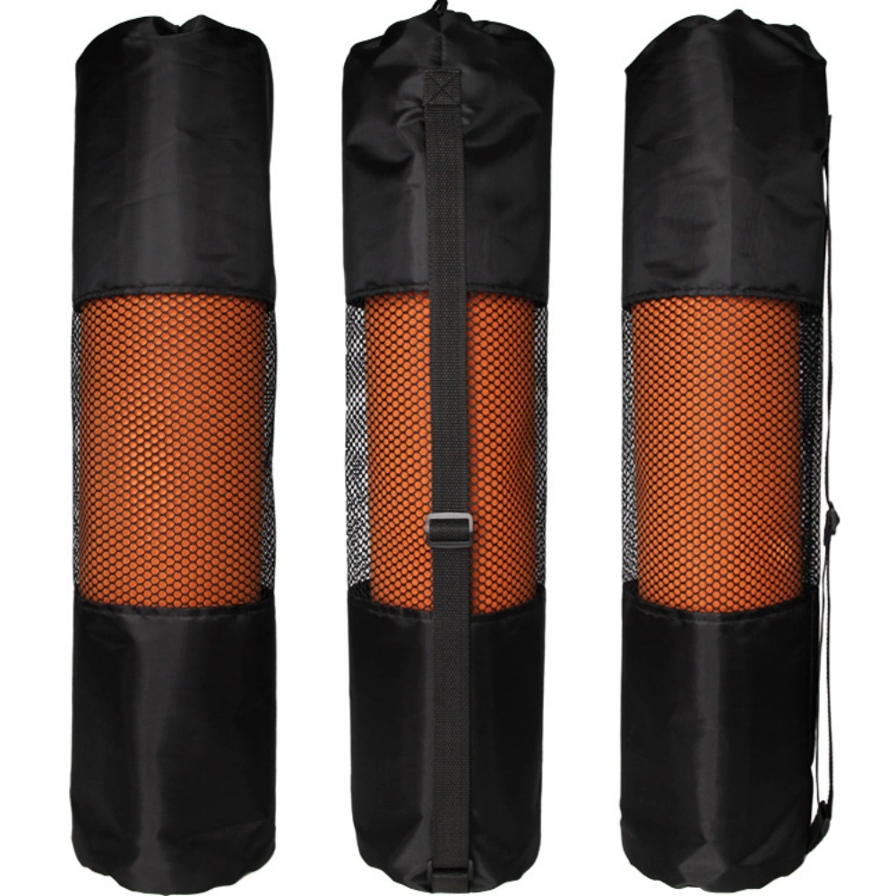 Portable Yoga Mat Bag Carry Mesh Bag with Adjustable Shoulder Strap