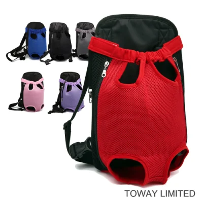 Dog Supply Mesh Backpack Harness Carrier Pet Front Bag