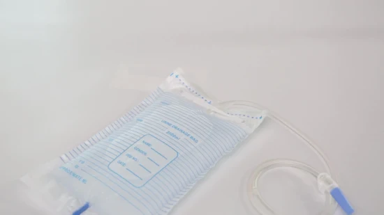 Top Selling Urine Bag with Bag, Connecting Tube, Taper Connector, Outlet Valve