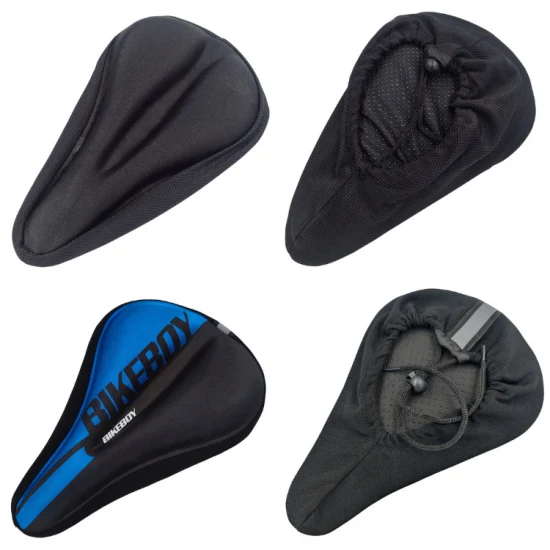 Silicone + Sponge Cushion Cover Bicycle Saddle Cover