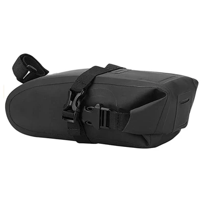 Bike Saddle Bag Waterproof Bicycle Bag Cycling Seat Bag 2L Large Capacity Bike Wedge Pack for Mountain Road Bikes Black